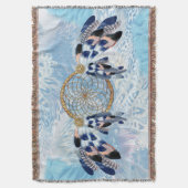 Exotic Blue Dream Catcher Home Decor Deken (Voorkant Verticaal)
