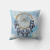 Exotic Blue Dream Catcher Home Decor Kussen (Achterkant)
