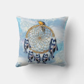 Exotic Blue Dream Catcher Home Decor Kussen (Achterkant)