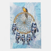 Exotic Blue Dream Catcher Home Decor Theedoek (Verticaal)