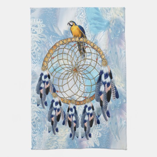 Exotic Blue Dream Catcher Home Decor Theedoek (Verticaal)