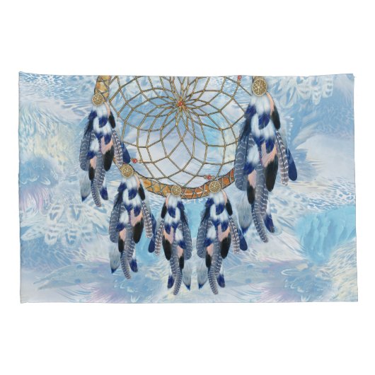 Exotic Blue Dream Catcher Kussensloop (Achterkant-Rechts)