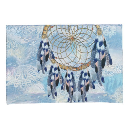 Exotic Blue Dream Catcher Kussensloop (Voorkant-Rechts)