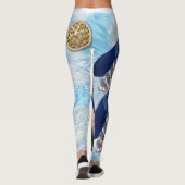 Exotic Blue Dream Catcher Leggings (Achterkant)