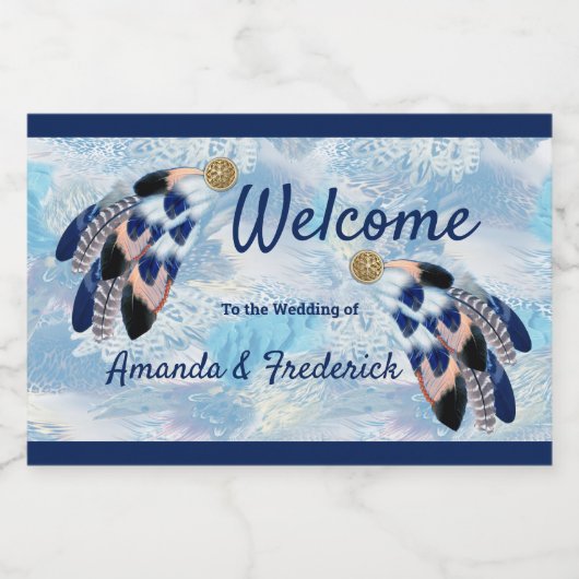 Exotic Blue Dream Catcher Sparkling Wijnetiket (Enkel label)