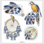 Exotic Blue Dream Catcher Sticker (Vel)