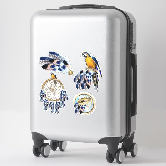 Exotic Blue Dream Catcher Sticker (Koffer)