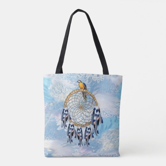 Exotic Blue Dream Catcher Tote Bag (Achterkant)