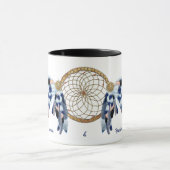 Exotic Blue Dream Catcher Wedding Gift Mok (Midden)