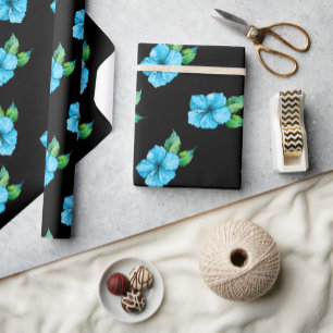 Exotic Blue Hibscus Cadeaupapier