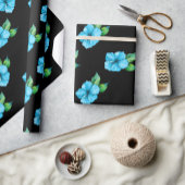 Exotic Blue Hibscus Cadeaupapier