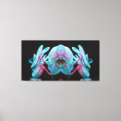 Exotic Blue Orchid Reflection Canvas Afdruk (Voorkant)