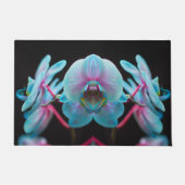 Exotic Blue Orchid Reflection Deurmat (Voorkant)