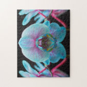Exotic Blue Orchid Reflection Legpuzzel (Verticaal)