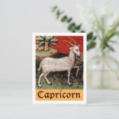 Exotic Capricorn Zodiac Sign Briefkaart (Staand voorkant)