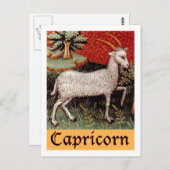 Exotic Capricorn Zodiac Sign Briefkaart (Voorkant / Achterkant)
