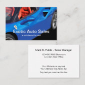 Exotic Car Dealer Sportauto Visitekaartje (Voorkant / Achterkant)