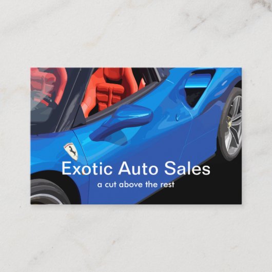 Exotic Car Dealer Sportauto Visitekaartje (Voorkant)