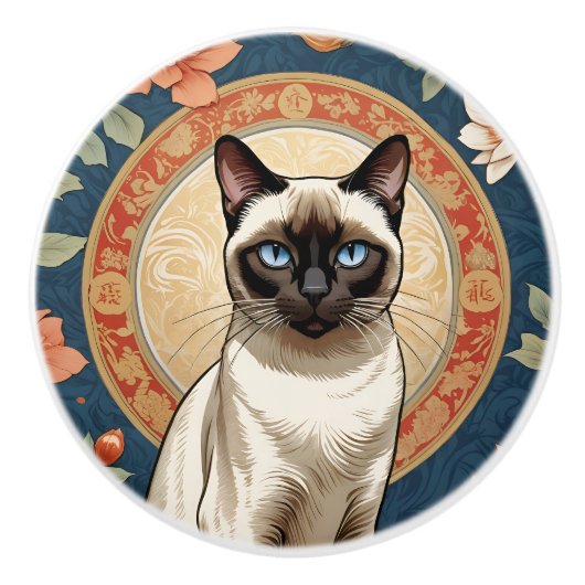 Exotic Cat #2 keramische trekkracht Knop (Voorkant)
