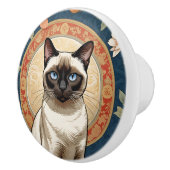 Exotic Cat #2 keramische trekkracht Knop (Rechts)