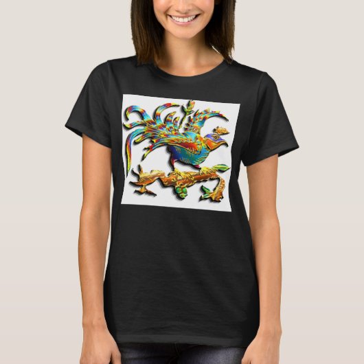 Exotic Cloisonné Bird T-Shirt (Voorkant)