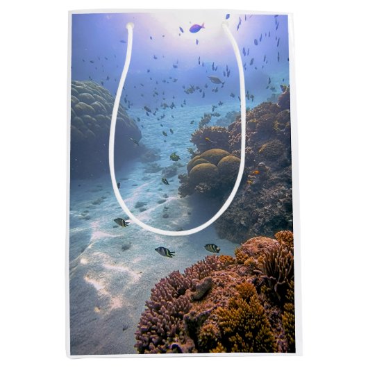 Exotic coral reef photo effect medium cadeauzakje (Voorkant)