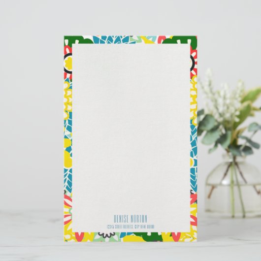 EXOTIC DAISY briefpapier (Staand voorkant)