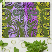 Exotic Damask Towel Theedoek (Gevouwen)