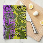 Exotic Damask Towel Theedoek (Quarter Fold)