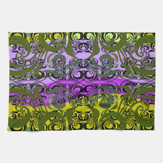 Exotic Damask Towel Theedoek (Horizontaal)