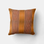 Exotic Faux Snake Leather & Linear Stripe Pumpkin  Kussen (Achterkant)