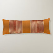 Exotic Faux Snake Leather & Linear Stripe Pumpkin Lichaamskussen (Achterkant)