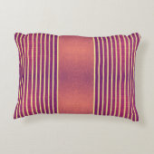 Exotic Faux Snake Leather & Linear Stripe Salmon Accent Kussen (Achterkant)