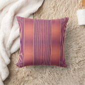 Exotic Faux Snake Leather & Linear Stripe Salmon Kussen (Deken)