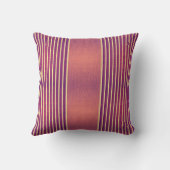 Exotic Faux Snake Leather & Linear Stripe Salmon Kussen (Achterkant)