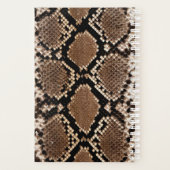 Exotic Faux Snake Skin Pattern Monogram Planner (Achterkant)