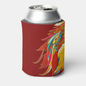 Exotic Feathers Red Blikjeskoeler (Blikje Achterkant)