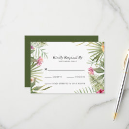 Exotic Floral Design RSVP Kaartje