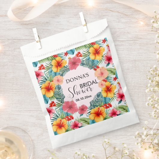 Exotic Floral Hawaiian Vrijgezellenfeest Bedankzakje (Geknipt)