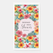 Exotic Floral Hawaiian Vrijgezellenfeest Servet (Voorkant)