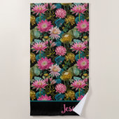 Exotic Floral Pattern Lush Tropical Foliage Name  Strandlaken (Voorkant)