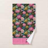 Exotic Floral Pattern Lush Tropical Leaves Name  Bad Handdoek (Handdoek)