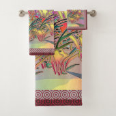 Exotic Flower Garden Gift Bad Handdoek (Insitu)