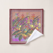 Exotic Flower Garden Gift Bad Handdoek (Wasdoekje)