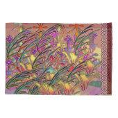 Exotic Flower Garden Pair Standaard Kussensloop (Achterkant-Links)