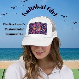 Exotic Flower Stone "Kahakai (strand) Meisje" Trucker Pet