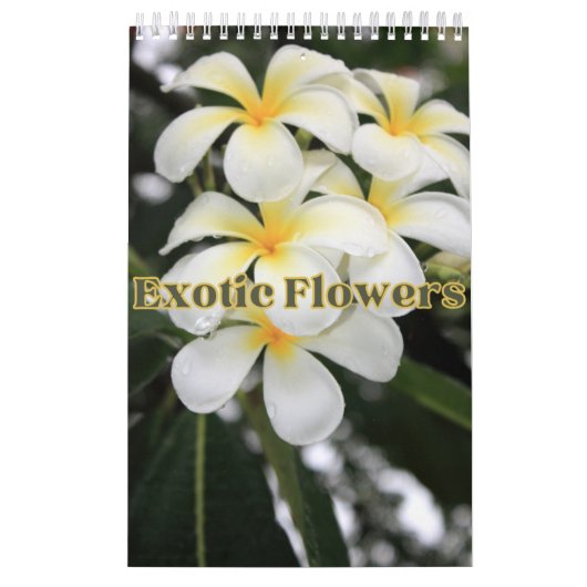 Exotic Flowers Collectie Showcase Wall Agenda Kalender (Hoes)