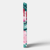 Exotic Flowers Monogram gestript Case-Mate iPhone Case (Achterkant / Links)