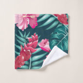 Exotic Flowers zomerontwerp Bad Handdoek (Wasdoekje)
