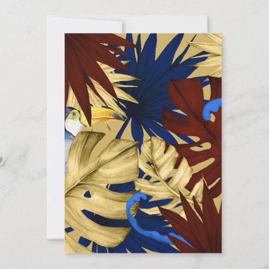 Exotic Forest Engagement Party Kaart (Achterkant)